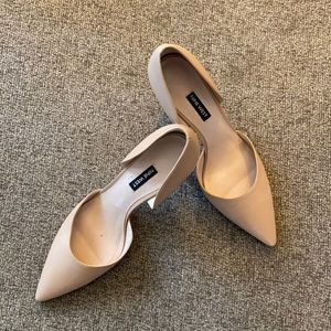 Nude Nine West 3.5 inch heel
